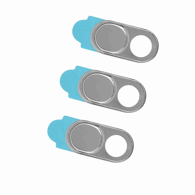 Laptop Camera Cover Slide, 3pcs Metal 0.7 Mm Thickness Lens Cap Computer Camera Cover Slide Laptop Camera Cover with Privacy Protect Sticker Webcam Cover for Smartphone