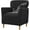 Waffle-black, variant on ATJIA Armchair Slipcover with Arms Stretch Chair Covers for Living Room Soft Anti Slip Dog Pet Friendly Furniture Protector