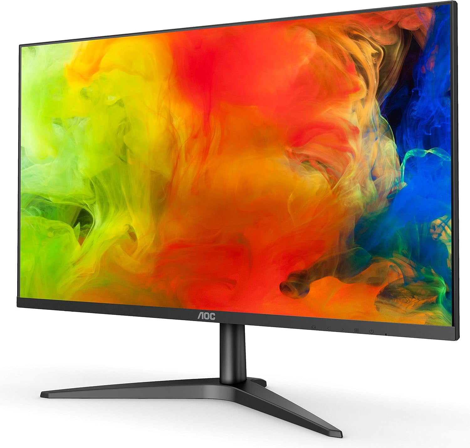 Restored AOC 27B1H 27' Full HD 1920x1080 Monitor, 3-Sided Frameless, IPS Panel, HDMI/VGA, Flicker-Free,Black (Refurbished)