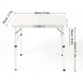 thumbnail image 2 of Table de Camping Pliante Portable en Aluminium, Table Pliante d'Extérieur pour Pique-Nique, Camping, Randonnée, 2 of 8