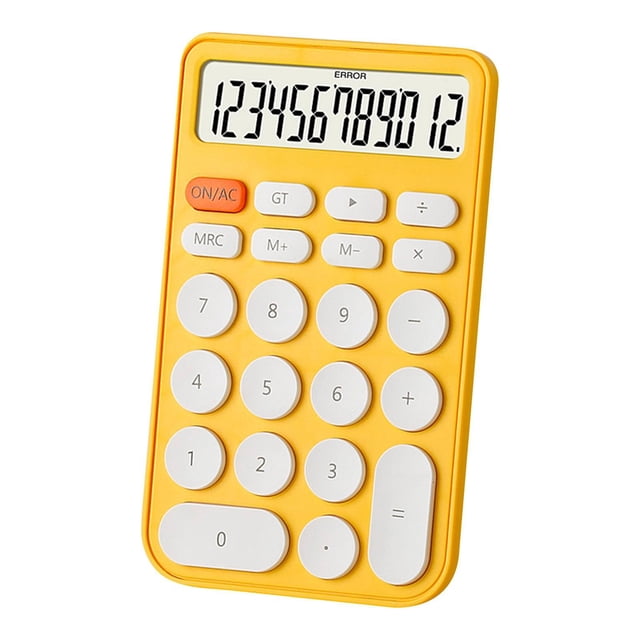 Standard Calculator 12 Digit Desktop Large Display And Buttons Calculator With Large LCD Display For School Home & Business Use Automatic Sleep