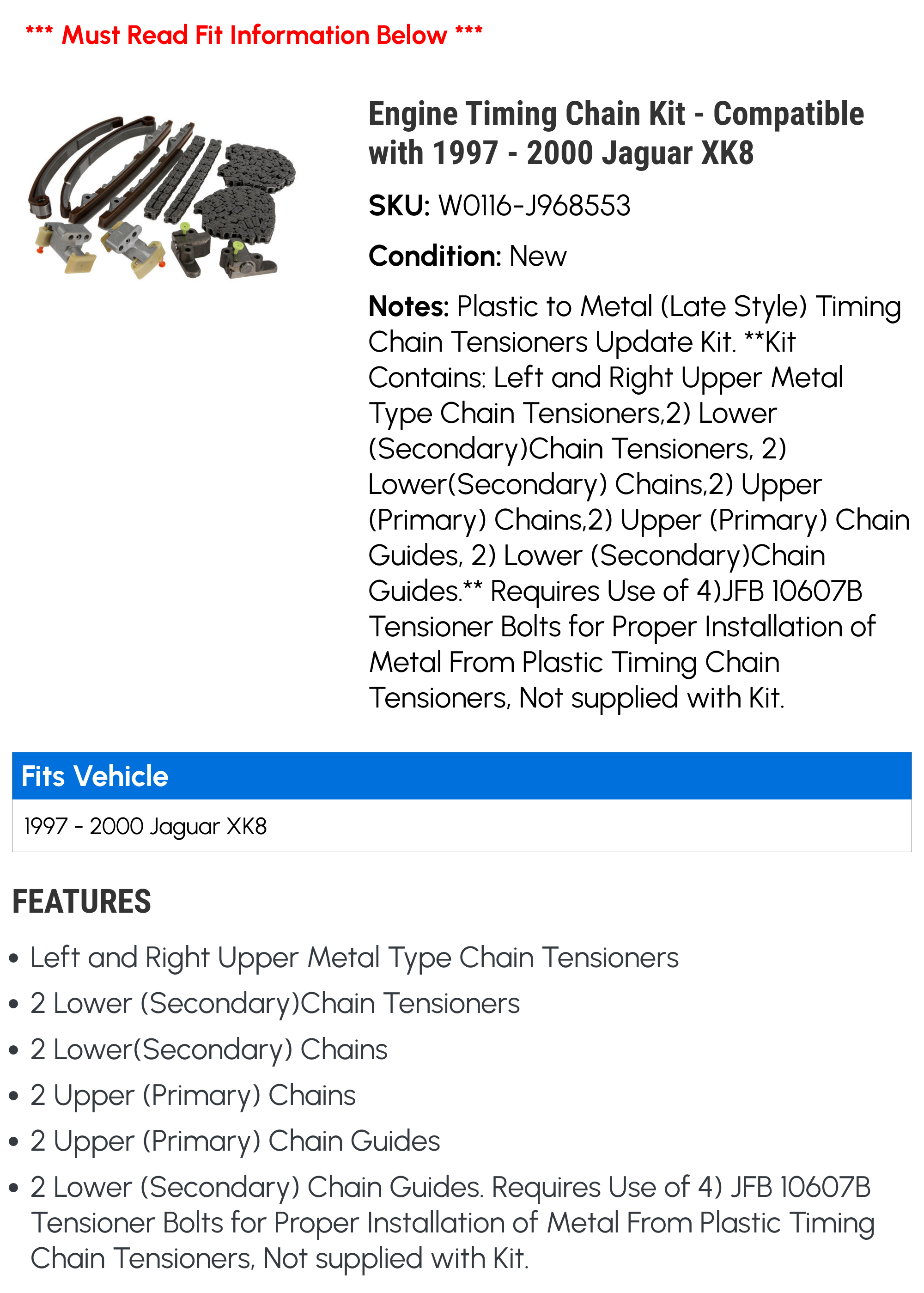 Learn about 86+ imagen 2000 jaguar xk8 timing chain tensioner