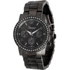 Brinley Co. Women's Rhinestone-Accented Chronograph Style Link Watch