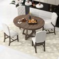 thumbnail image 5 of 5-piece dining set with high-capacity table and chairs - Accommodate more people, 5 of 7