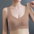 thumbnail image 2 of Sports Bras for Women V Neck Side Support Racerback Seamless Push Up Bralette Workout Yoga Bras, 2 of 6