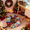 thumbnail image 3 of Lit Tunnel Douillet pour Chat, Maisonnette Pliable Ronde, Aire de Jeux pour Usage Intérieur dans le Salon et la Chambre, Divertissement pour Animaux et Design Charmant, 3 of 4