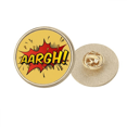 thumbnail image 1 of Boom Dialogue Spark Exclamation Métal Doré Broche Clip, 1 of 3