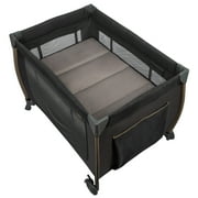 Monbebe Play Yard – Full-Size Rocking Bassinet, Removable Changer & Toy Bar – Castle Point