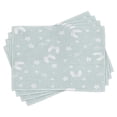 thumbnail image 1 of Ambesonne Aqua Place Mats Set of 4, Beach Theme Sea Star, Standard Size, Seafoam and White, 1 of 6