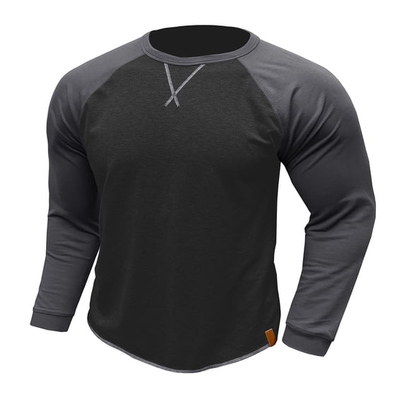 Casual Classic Vintage Long Sleeve Sweatshirts for Men Crew Neck Tops Lightweight Baseball Active Pullovers