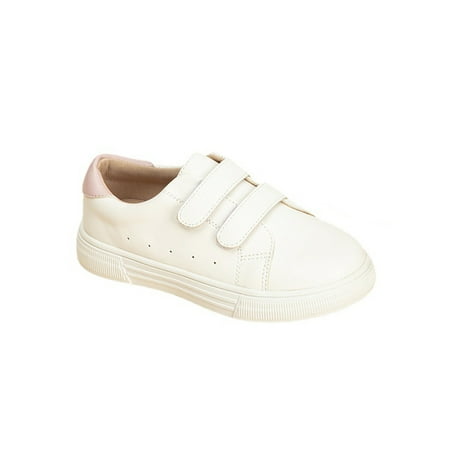

Wazshop Girl s Casual Sneakers Round Toe Walking Shoes Low Top Flats Lightweight Flat Sneaker Kids White Shoe Comfortable White 11c