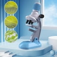 thumbnail image 2 of Shopuntek Kit de microscopio para niños principiantes 200x to1200x Juguete educativo de aumento azul Zulema Microscopio para niños, 2 of 8