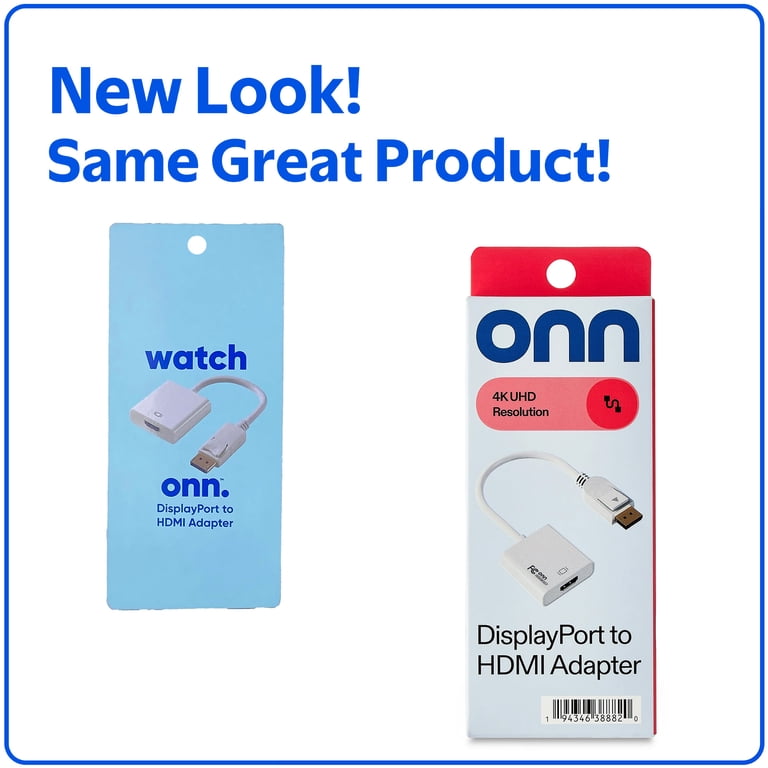 onn DisplayPort to HDMI Converter with Audio photo 3