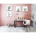 thumbnail image 5 of Succulent Plants Bathroom Decor Wall Art, Green Cactus Pictures Canvas Print, Botanical Paintings for Bedroom Living room Office Decoration - 12" X 12", 5 of 6