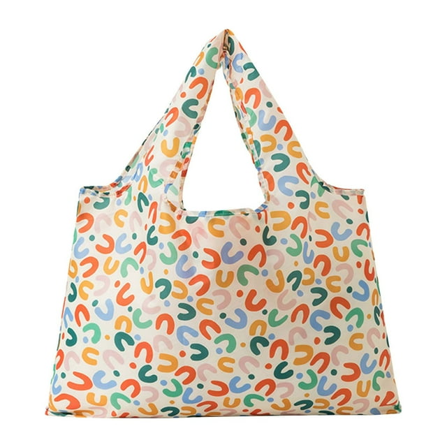 SDNall Grand Sac Fourre-Tout Réutilisable pour Courses pour Femmes, Sac à Bandoulière Pliable Léger à Haute Capacité