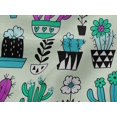 thumbnail image 5 of oneOone Viscose Jersey Fabric Leaves & Floral Block Decor Fabric Printed BTY 60 Inch Wide, 5 of 5