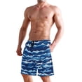 thumbnail image 6 of Blue Ocean Waves Mens Swim Trunks Quick Dry Board Shorts Breathable Fit Beach Shorts Swimwear, 6 of 8