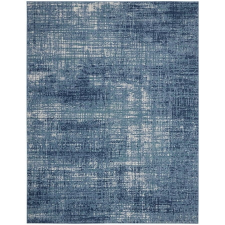 UPC: 0099446845696 | Nourison River Flow Teal/Ivory Blue 7 10  X 9 10