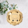 thumbnail image 2 of SHOWERORO 1Pcs Jewelry Plate Golden Iron Round Disc Organizer for Anniversary Serving, 2 of 4
