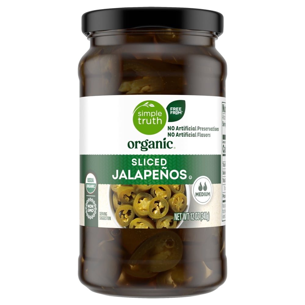 Simple Truth Medium Hot Sliced Jalapeno Peppers 12 oz - 5 Pack