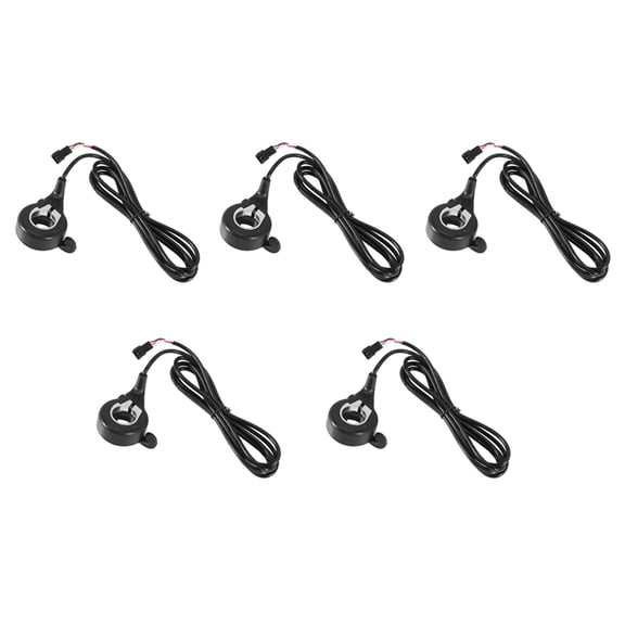 5X EBike Electric Bicycle Thumb Throttle, FT-21X Finger Throttle Accelerator, Speed Control, 12-72V Universal