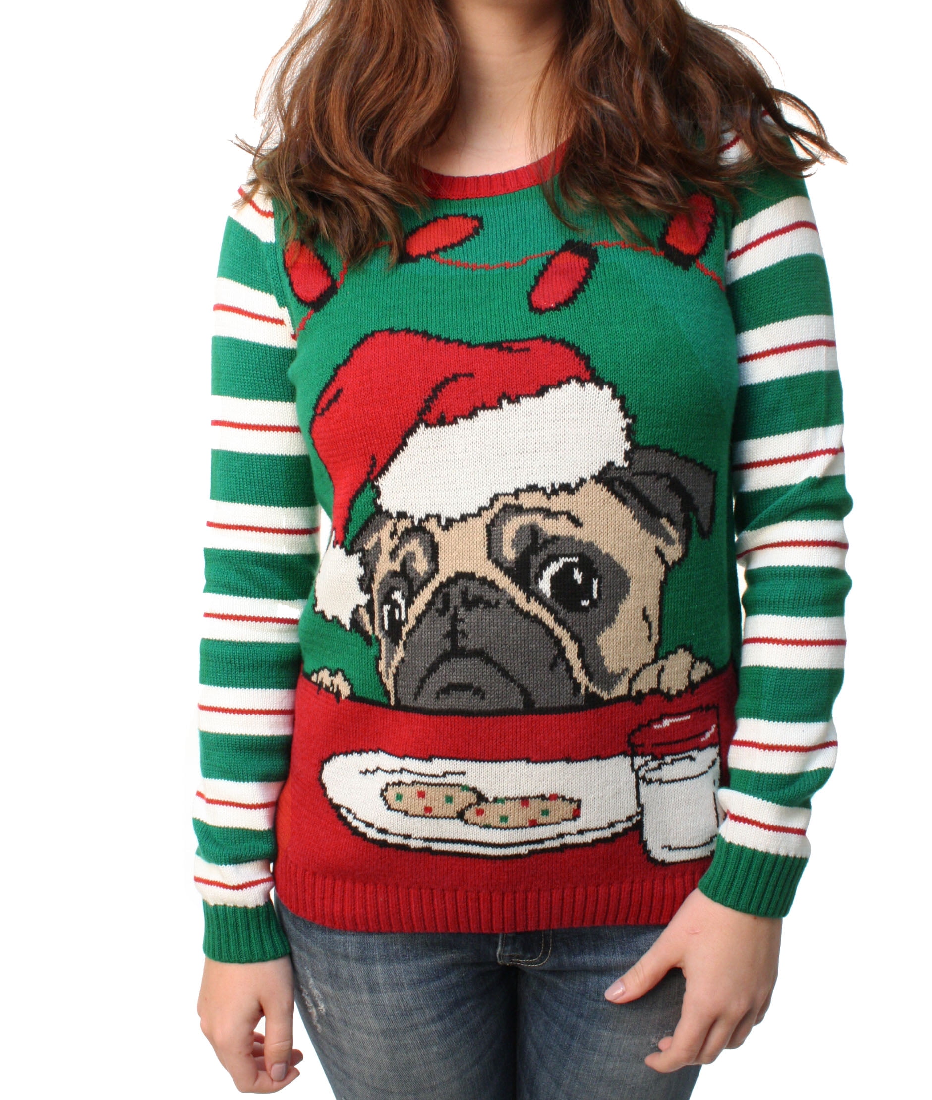 mens pug christmas sweater