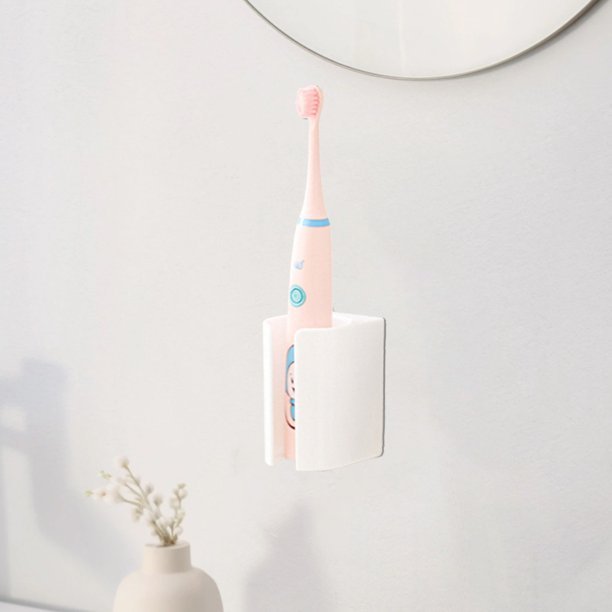Estante de pared de plástico blanco para maquinillas de afeitar | Estante adhesivo para baño con ganchos | Organizador multifuncional para afeitadoras y artículos de aseo | Instalación sin taladros