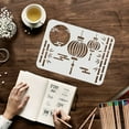 thumbnail image 3 of FINGERINSPIRE Bamboo Stencils 11.7x8.3 inch Plastic Lantern Drawing Painting Stencil Lantern Bamboo Moon Pattern Stencils Reusable Stencils for Painting on Wood, Floor, Wall and Tile Lantern & Bamboo, 3 of 7