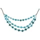 thumbnail image 5 of EeaseMX Collar estilo bohemio retro para mujer, con cuentas de madera tejidas a mano, concha de coco, joyería de playa, colgante para damas y niñas (azul pavo real), 5 of 7