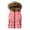 Pink, variant on OGLCCG Women's Puffer Vest Casual Thicken Qulited Hooded Vest Solid Color Zipper Sleeveless Gilet Jacket With Pocket