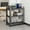 Black + 31.5H* 27.55" L * 13.77" D, variant on 3-Layer Storage Rack, Metal Storage Rack, Adjustable Height Partition, Suitable For Living Room, Kitchen, Supermarket, Garage. Black, Requires Assembly, 31.5" H* 39.37" L * 13.77" D