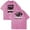 Pink, variant on Jey USO Four Letters One Word T-Shirt Cotton Wash Tee Women Men Short Sleeve Casual Crewneck Tee