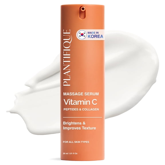 Plantifique Korean Vitamin C Face Massage Serum, Hydrating Anti-Aging