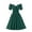 Green, variant on Lovskoo 2024 Women's Summer Puff Sleeve Off Shoulder A Line Dress Ruffle Flowy Swing Babydoll Mini Dresses Green