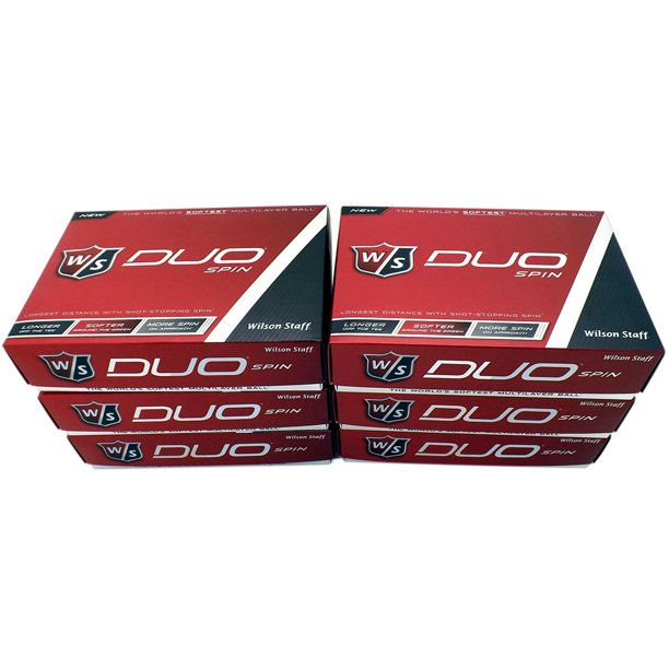 Wilson Staff Duo Spin Golf Balls, 12 Pack