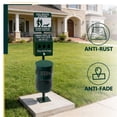 thumbnail image 4 of Aluminum Rustproof Dog Waste Disposal Station for Pet Parks – 10 Gallon Outdoor Pet Poop Station with Sign & Lid Durable Trash Bin for Backyard Dog Waste, 4 of 7