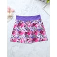 thumbnail image 6 of Sholeno Kids Girls Athletic 2 Pcs Tennis Golf Dress Outfits Racerback Tank Top with Bottom Skorts Set Purple 8, 6 of 7