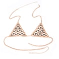 thumbnail image 1 of Top de Bikini triangular para mujer, cadena para el cuerpo, joyería, sujetador, arnés, cadena, Top Sexy, cadena para el cuerpo, joyería para discoteca, 1 of 5