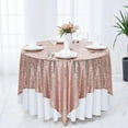 thumbnail image 6 of Round Sequin Tablecloth, Glitter Fabric Tablecloth, Small Round Sparkling Tablecloth for Wedding Birthday Party Christmas Decoration, Durable Polyester Material, Reusable and Elegant Design, 6 of 7