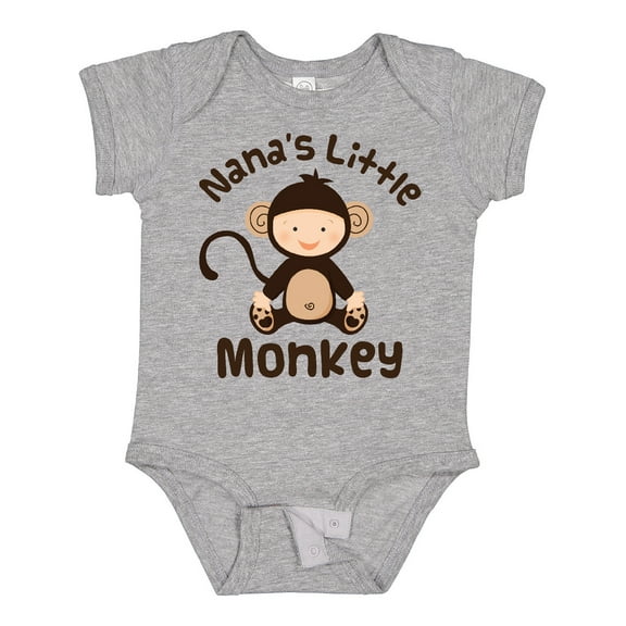 Inktastic Nana's Little Monkey Boys or Girls Baby Bodysuit