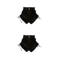 thumbnail image 4 of Pantalones cortos de verano Sonducket traje de mujer ropa Vintage S M L XL 2XL color Negro, 4 of 6