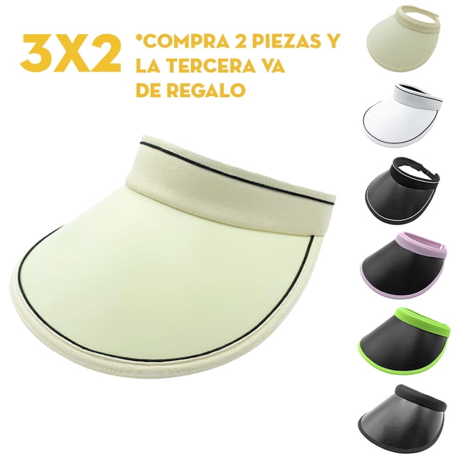 Visera MIMA 2 Protector Solar UV Moderno Beige/Negro