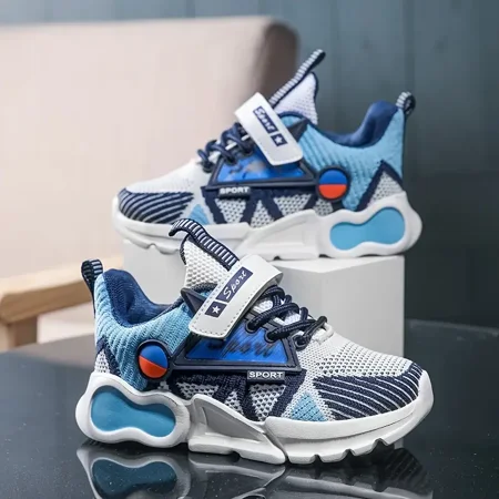 

Kids Boys Soft-soled Sneakers Lightweight Breathable Non-slip Running Shoes