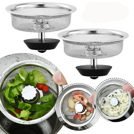 

ZHIYU Steel Garbage -clogging Stainless Sewer Sink Sink 2PCS For Vegetable Filter Kitchen Filter Stainless Sink Washing Steel Filter Kitchen，Dining & Bar