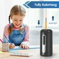 thumbnail image 4 of deli Electric Pencil Sharpener for Colored Pencils 7-12mm, Fully Automatic Pencil Sharpener, Auto in & Out, Suitable for Large Pencils/Office/Home-Black, USB & Battery Operated, Black, 4 of 9