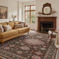 thumbnail image 4 of GENIMO 2'x7' Runner Rug, Machine Washable Non Slip Low Pile Hallway Runner Rug for Kitchen Laundry Room, Vintage Persian Diamond, Muted Brown, 4 of 6