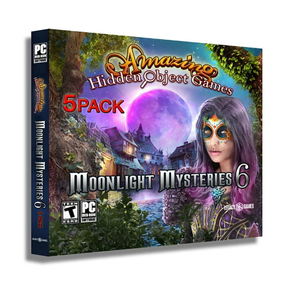 Amazing Hidden Object Games: Moonlight Mysteries Vol. 6 - 5 Pack, Legacy Games, PC, LGY-L3149-ESD
