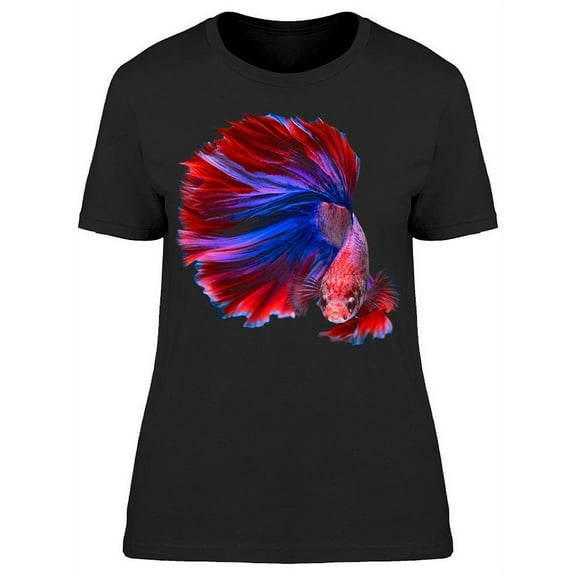 Big Tail Amazing Betta Fish T-Shirt Women -Image by Shutterstock, Female Medium