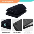 thumbnail image 7 of VUSIGN Ergonomic Underdesk Memory Foam Footrest,  2 Adjustable Heights & Washable Cover & Anti-Slip Base for Car Home Office, Grey, 7 of 7