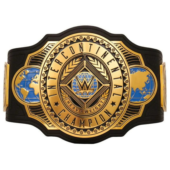 Intercontinental Championship Replica Title Belt, World Heavyweight Championship Belt - Adult Size - 52 Inches